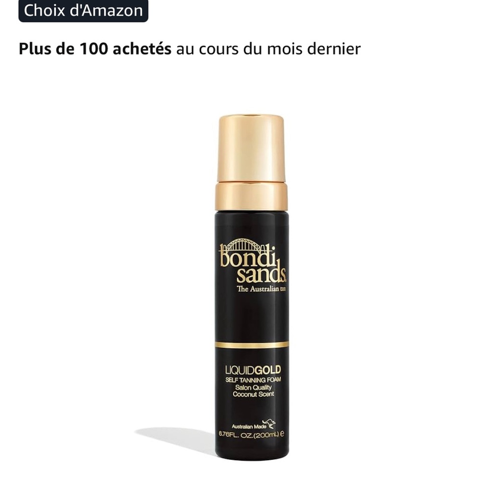 Bondi Sands Liquid Gold Tanning Foam Brand New 200ml